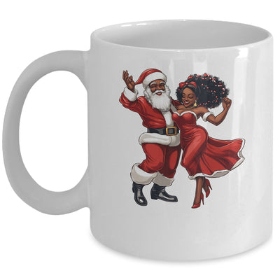 African Santa Mrs Claus Dancing African American Christmas Mug | teecentury