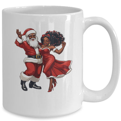 African Santa Mrs Claus Dancing African American Christmas Mug | teecentury