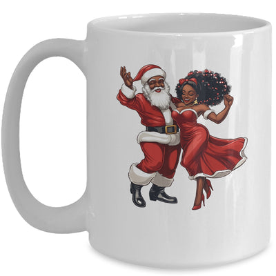 African Santa Mrs Claus Dancing African American Christmas Mug | teecentury