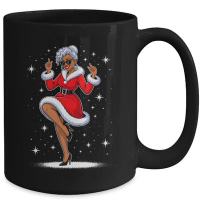 African Santa Wife Dancing African American Christmas Mug | teecentury