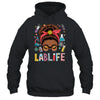 Afro Messy Bun Laboratory Life Lab Week 2025 Lab Technician Shirt & Hoodie | teecentury