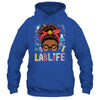 Afro Messy Bun Laboratory Life Lab Week 2025 Lab Technician Shirt & Hoodie | teecentury