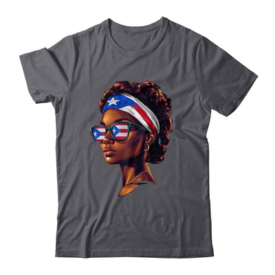 Afro Women Boricua Latina Puerto Rican Flag Sunglasses Shirt & Tank Top | teecentury