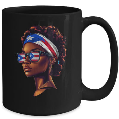 Afro Women Boricua Latina Puerto Rican Flag Sunglasses Mug | teecentury