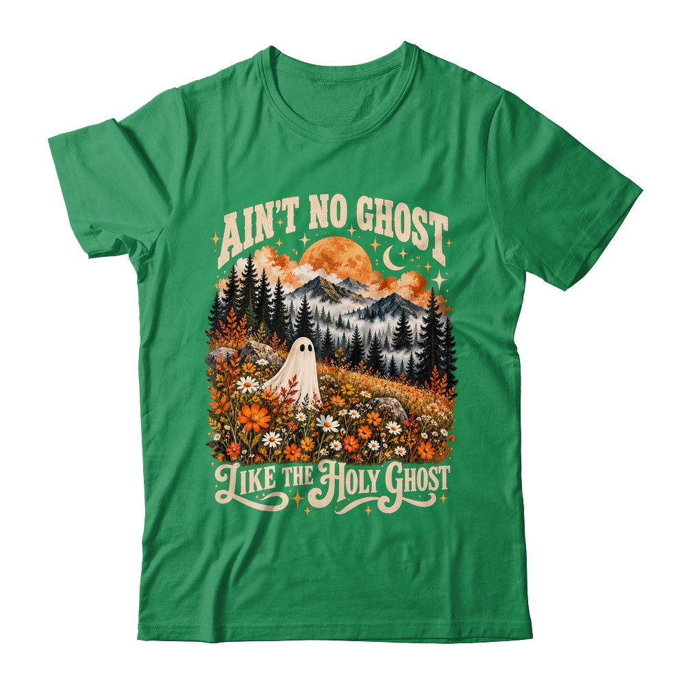 Ain't No Ghost Like The Holy Ghost Floral Forest Halloween Shirt & Sweatshirt | teecentury