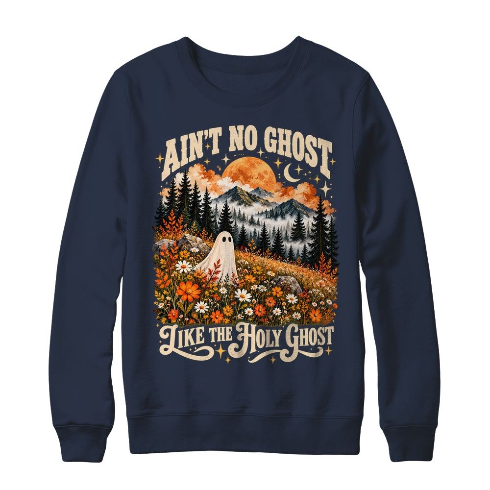Ain't No Ghost Like The Holy Ghost Floral Forest Halloween Shirt & Sweatshirt | teecentury