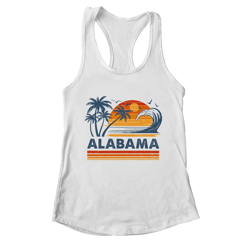 Alabama Vacation Sunset Cute 70s Vintage Retro Beach Shirt & Tank Top | teecentury