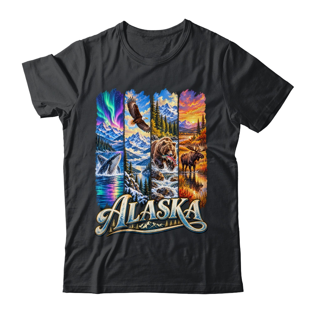 Alaska Adventure Nature Wildlife Bear Hiking Moose Travel Shirt & Hoodie | teecentury