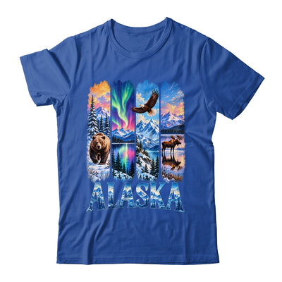 Alaska Bear Moose Eagle Aurora Lake And Mountain Wildlife Shirt & Hoodie | teecentury