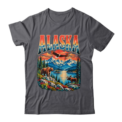 Alaska Bear Moose Eagle Lake And Mountain Aurora Vacation Shirt & Hoodie | teecentury