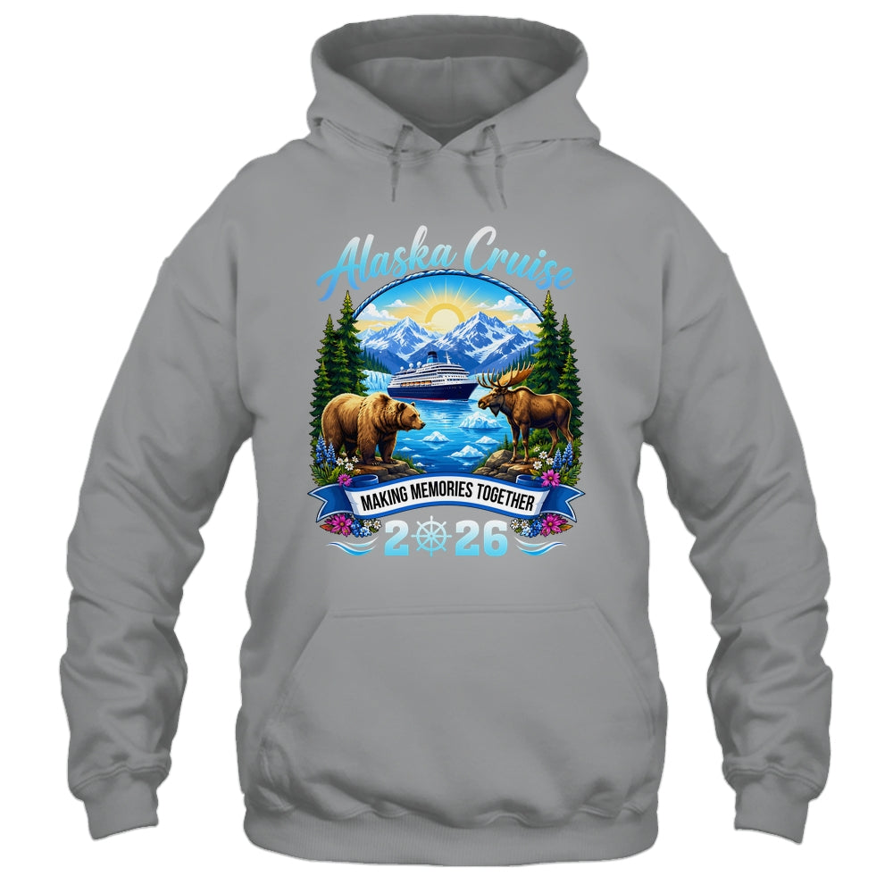 Alaska Cruise 2026 Family Friends Vacation Travel Matching Shirt & Hoodie | teecentury