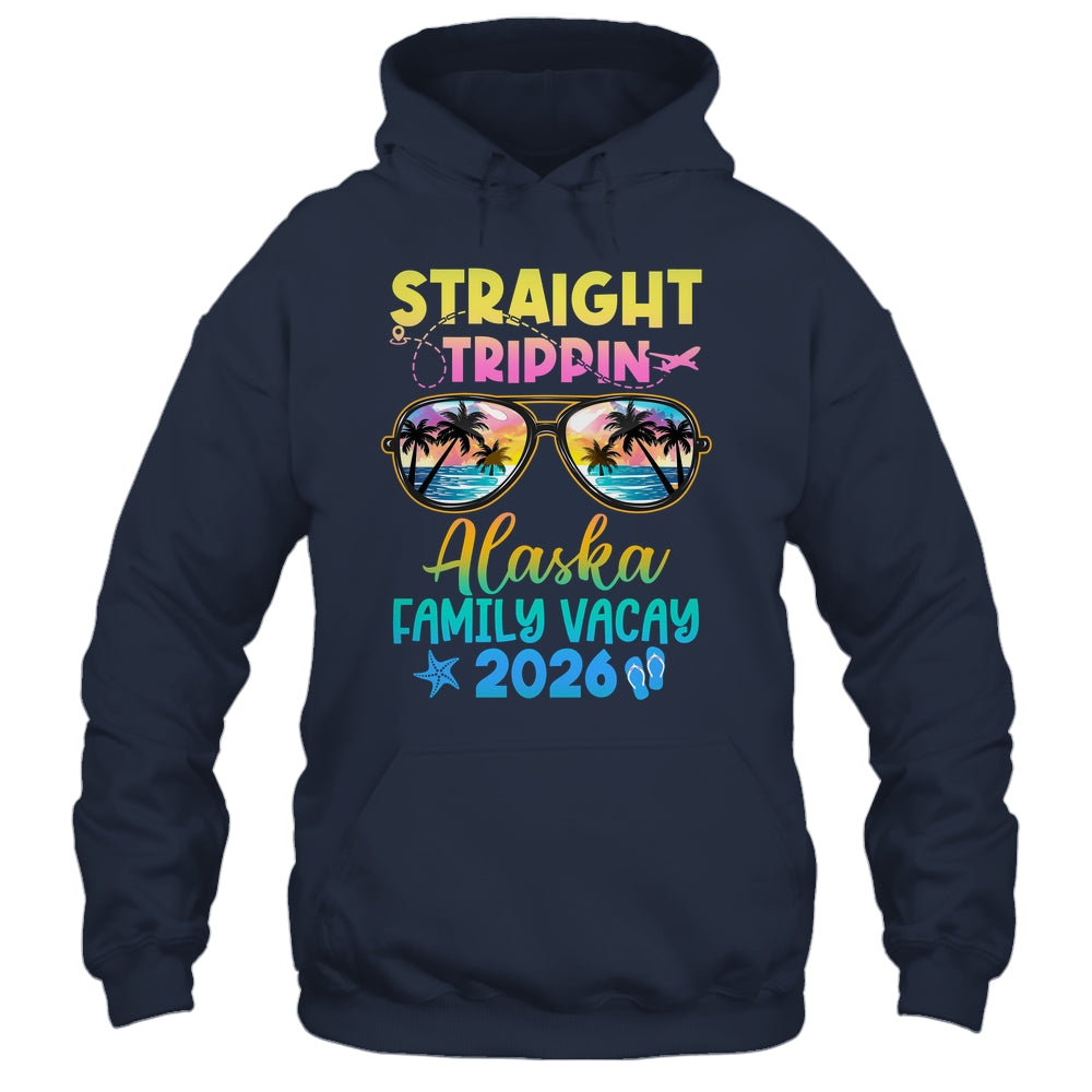 Alaska Family Vacay Vacation 2026 Straight Trippin Shirt & Tank Top | teecentury