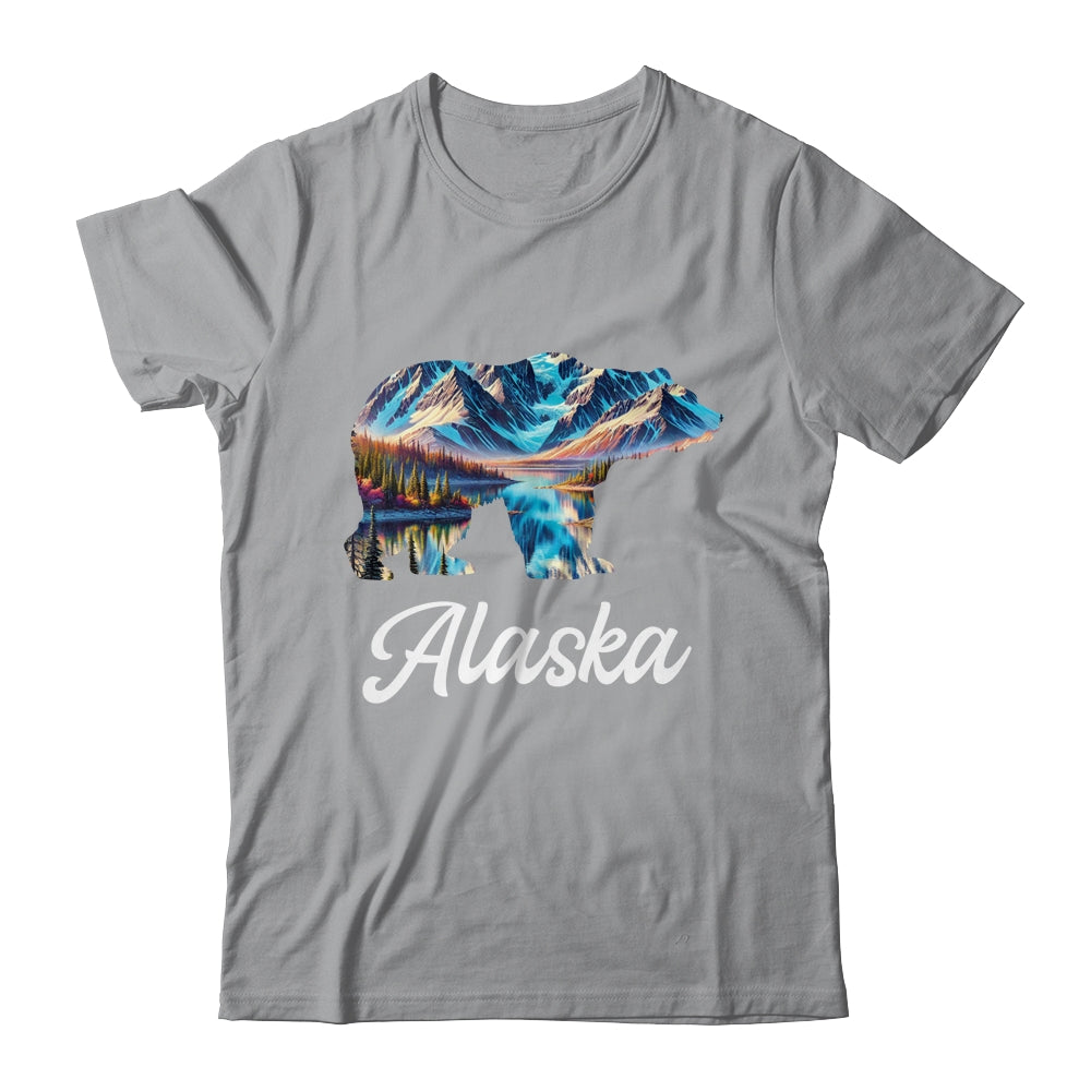 Alaska Mountains Bear Alaskan Lover Souvenir Vacation Trip Shirt & Hoodie | teecentury