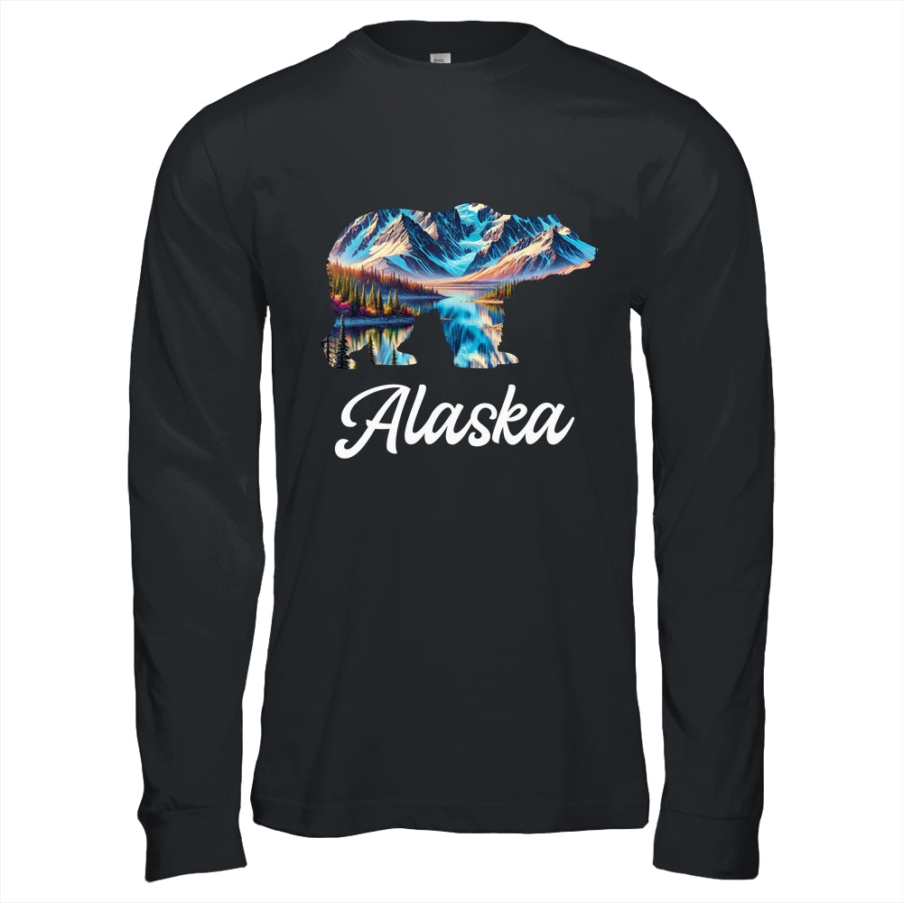 Alaska Mountains Bear Alaskan Lover Souvenir Vacation Trip Shirt & Hoodie | teecentury