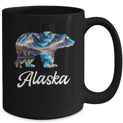 Alaska Mountains Bear Alaskan Lover Souvenir Vacation Trip Mug | teecentury