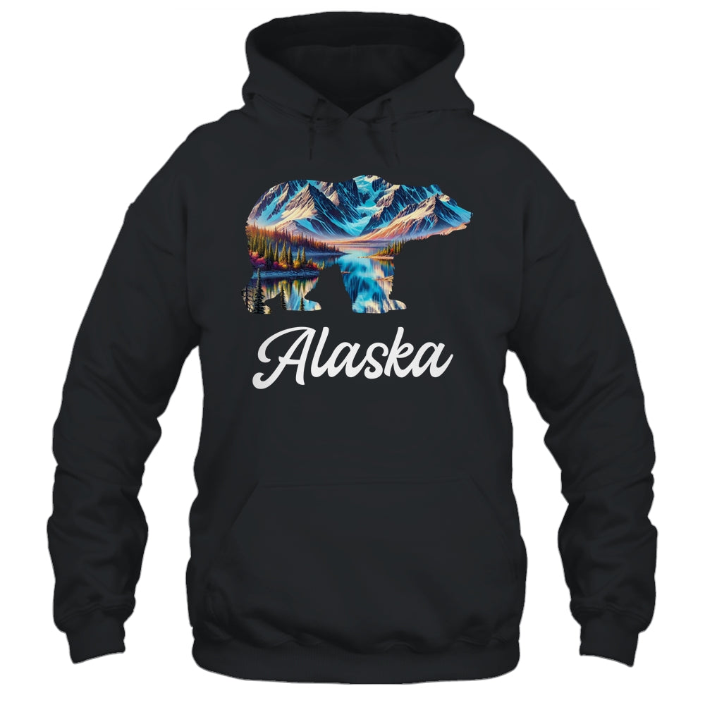 Alaska Mountains Bear Alaskan Lover Souvenir Vacation Trip Shirt & Hoodie | teecentury