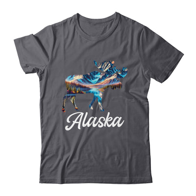 Alaska Mountains Moose Alaskan Lover Souvenir Vacation Trip Shirt & Hoodie | teecentury