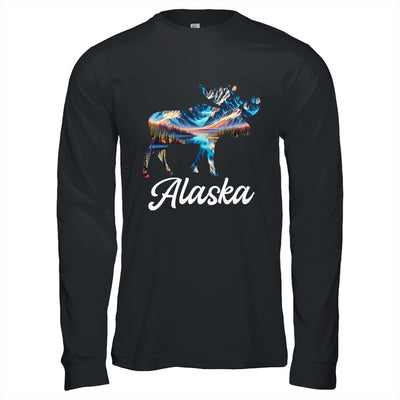 Alaska Mountains Moose Alaskan Lover Souvenir Vacation Trip Shirt & Hoodie | teecentury