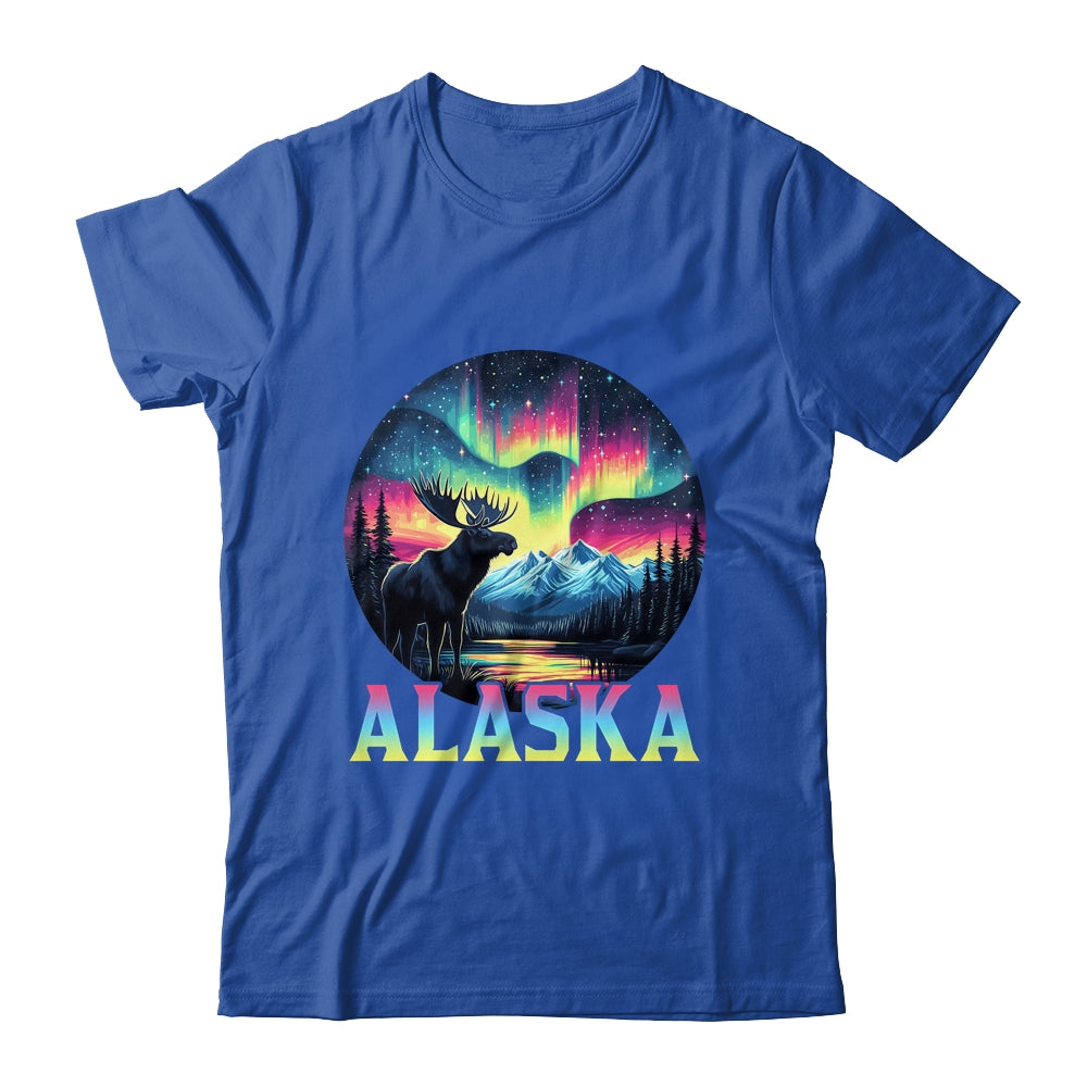 Alaska Northern Lights Aurora Viewing Alaska Vacation Moose Shirt & Hoodie | teecentury