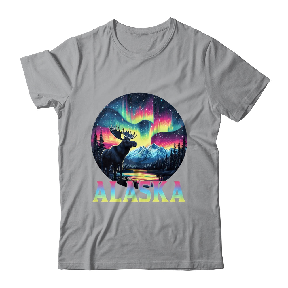 Alaska Northern Lights Aurora Viewing Alaska Vacation Moose Shirt & Hoodie | teecentury