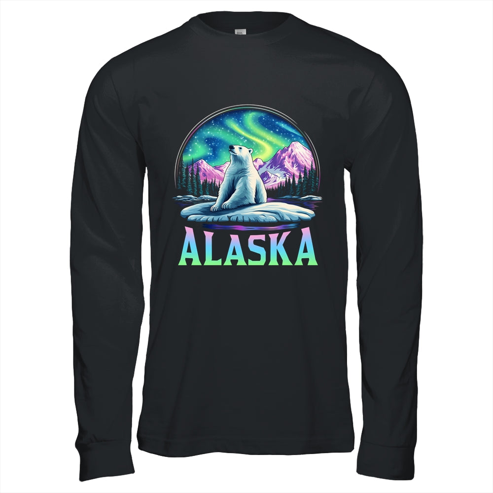 Alaska Northern Lights Aurora Viewing Bear Vacation Trip Shirt & Hoodie | teecentury