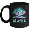 Alaska Northern Lights Aurora Viewing Bear Vacation Trip Mug | teecentury