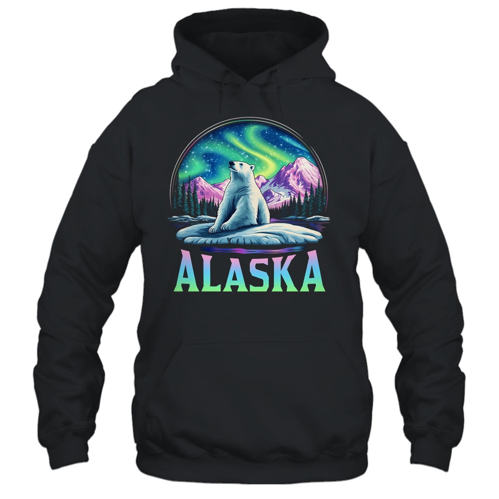 Alaska Northern Lights Aurora Viewing Bear Vacation Trip Shirt & Hoodie | teecentury