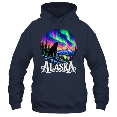 Alaska Northern Lights Aurora Viewing Bear Vacation Vintage Shirt & Hoodie | teecentury
