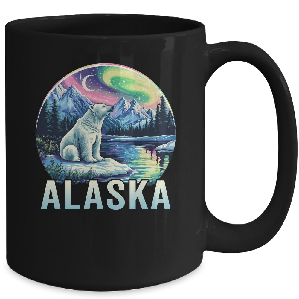 Alaska Northern Lights Aurora Viewing Vacation Alaska Trip Mug | teecentury