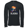 Alaskan Bear Animal Alaska Map Souvenirs Vacation Vintage Shirt & Hoodie | teecentury