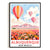Albuquerque Print Travel Poster New Mexico Southwest Balloons Mountains Souvenir Wall Art Landscape Watercolor For Home Room Living Room Bedroom Decor Unframed | teecentury