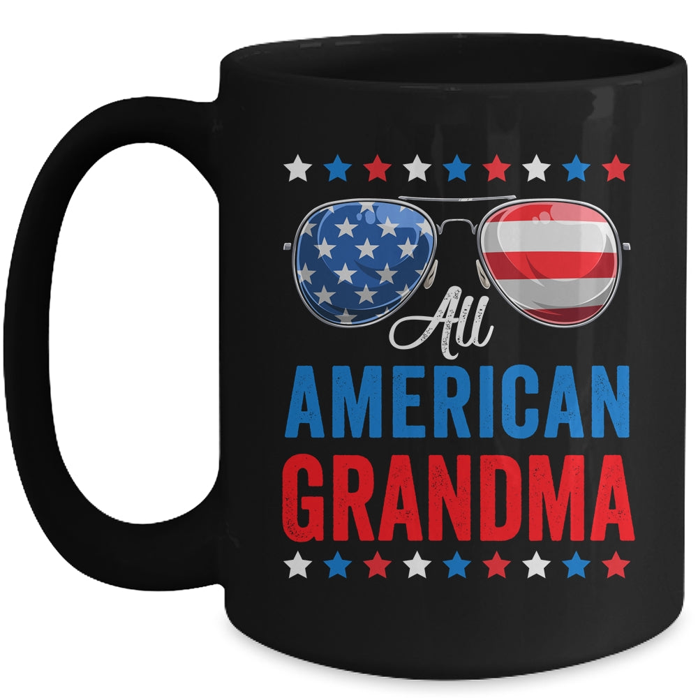 All American Grandma 4th Of July Memorial Day Matching Mug | teecentury