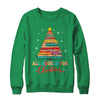 All Booked For Christmas Book Christmas Tree Lights Shirt & Sweatshirt | teecentury