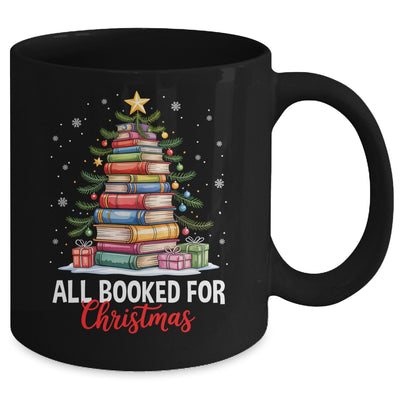 All Booked For Christmas Coquette Books Teacher Xmas Tree Mug | teecentury