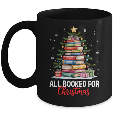 All Booked For Christmas Coquette Books Teacher Xmas Tree Mug | teecentury