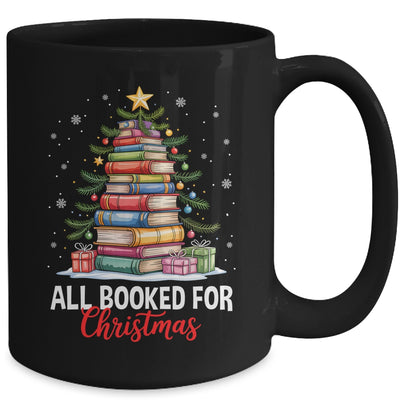 All Booked For Christmas Coquette Books Teacher Xmas Tree Mug | teecentury