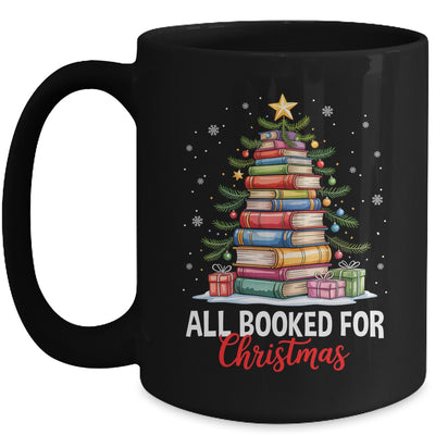All Booked For Christmas Coquette Books Teacher Xmas Tree Mug | teecentury