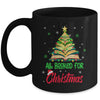 All Booked For Christmas Vintage Librarian Xmas Tree Lights Mug | teecentury