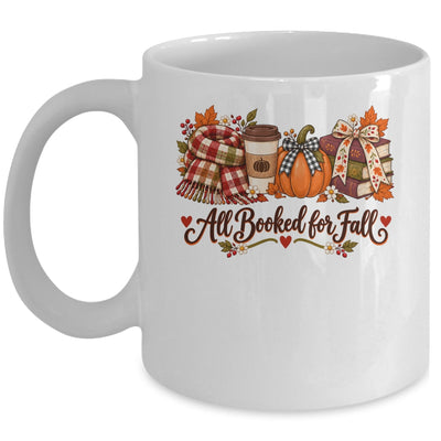 All Booked For Fall Book Lover Autumn Reading Pumpkin Coffee Mug | teecentury