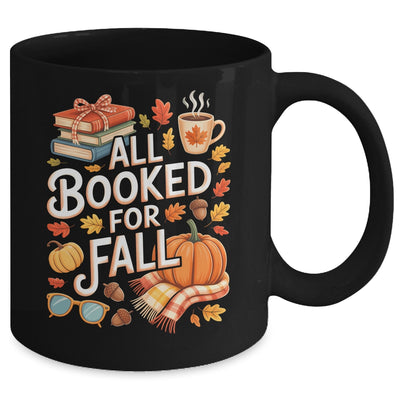 All Booked For Fall Cute Book Lover Autumn Reading Bookish Mug | teecentury