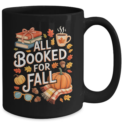 All Booked For Fall Cute Book Lover Autumn Reading Bookish Mug | teecentury