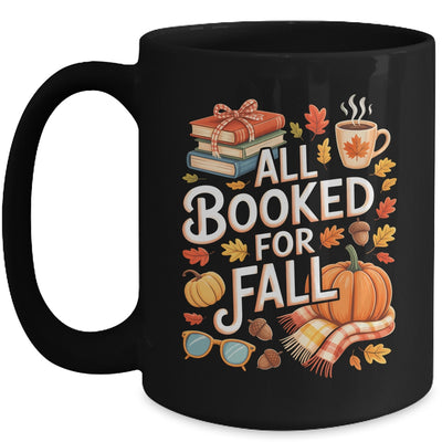 All Booked For Fall Cute Book Lover Autumn Reading Bookish Mug | teecentury