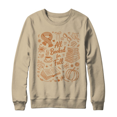 All Booked For Fall Cute Book Lover Reader Autumn Reading Shirt & Sweatshirt | teecentury