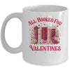 All Booked For Valentines Book Lover Floral Teacher Design Mug | teecentury