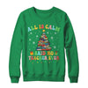 All Is Calm Said No Teacher Ever Funny Book Christmas Tree Shirt & Sweatshirt | teecentury