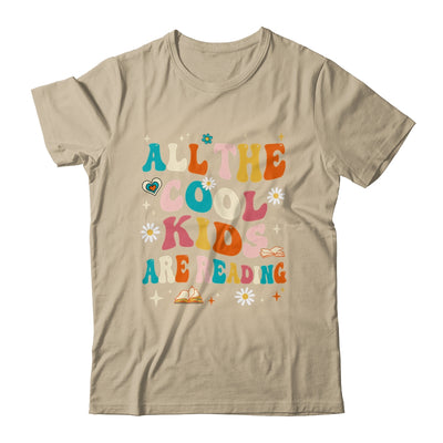 All The Cool Kids Are Reading Groovy Book Lovers World Book Shirt & Tank Top | teecentury