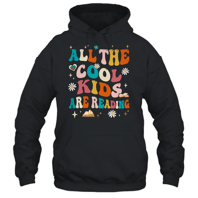 All The Cool Kids Are Reading Groovy Book Lovers World Book Shirt & Tank Top | teecentury