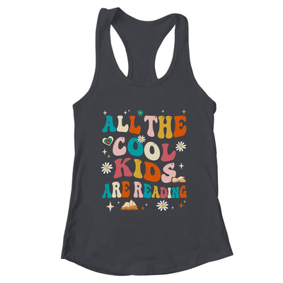All The Cool Kids Are Reading Groovy Book Lovers World Book Shirt & Tank Top | teecentury