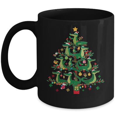 Alligator Lover Xmas Matching Santa Alligator Christmas Tree Mug | teecentury