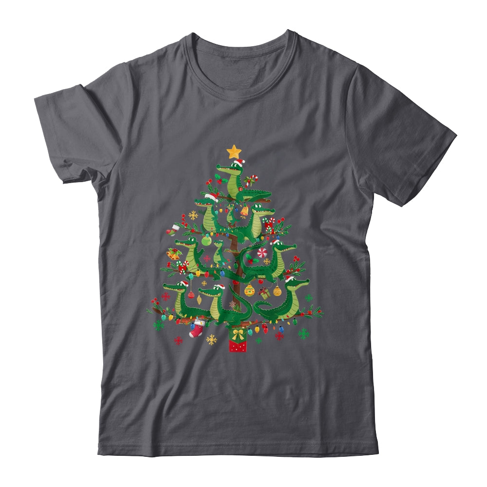 Alligator Lover Xmas Matching Santa Alligator Christmas Tree Shirt & Sweatshirt | teecentury